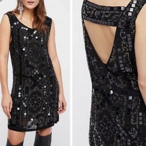 Free People Black Speakeasy Dress